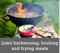 Reduce your risk: Limit barbecuing, broiling and frying meats