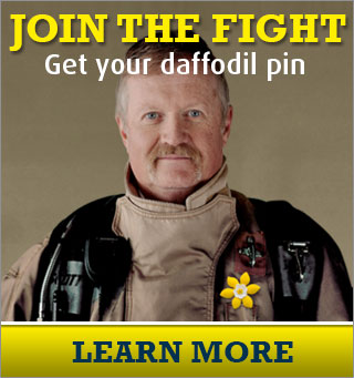 Join The Fight. Get your daffodil pin. Learn More.